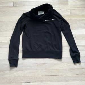 Abercrombie and Fitch black cowl neck sweatshirt